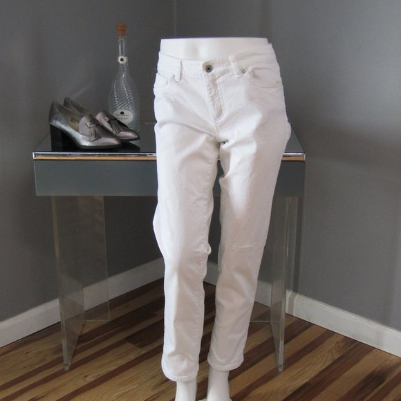 L.L. Bean Denim - LL Bean White Skinny Ankle Jeans Size 0